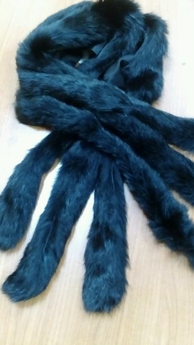 Collo pelliccia nero - collo,