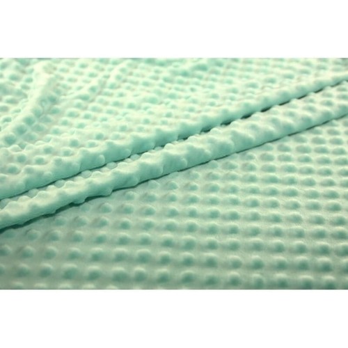 Tessuto peluche minky menta - minky,