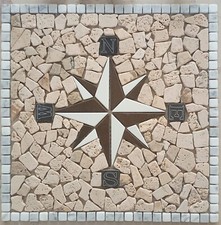 Rosone mosaico antica roma - rosone, "antica
