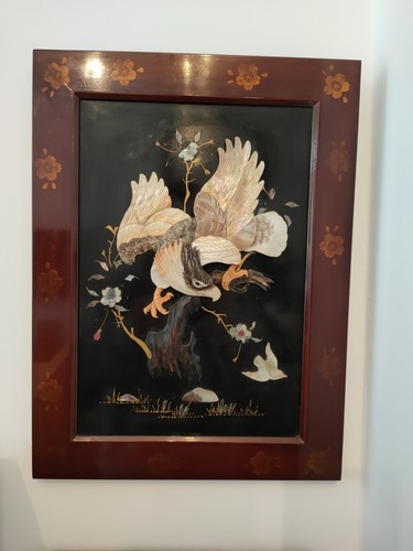 Quadro giapponese madreperla - madreperla, a