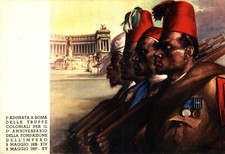 WW2 - COLONIE - TAFURI - ROMA, 1° Adunata delle Truppe Coloniali - NV - SG220
