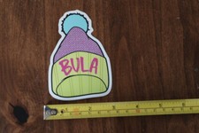 BULA Ski Hat Toque STICKER