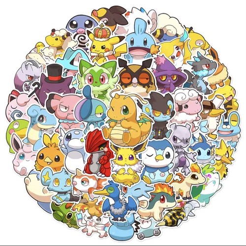Set adesivi pokemon - set,