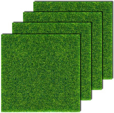 4 Pezzi Tappeto in Erba