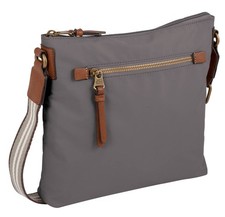 camel active Bari cross bag L borsa a tracolla borsa grigio scuro grigia nuova