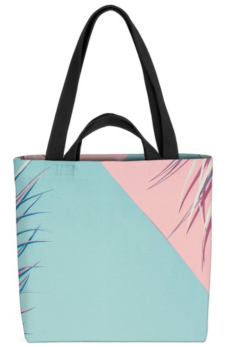 Borsa palme rosa - , turchese