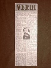 Stampa del 1953 Per i 140 anni dalla nascita di Giuseppe Verdi (I. Cappa)