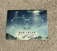 BOB LAZAR foto firmata autografata 8x10 AREA 51 alieni BAS BECKETT B