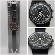 Swatch Chrono Black Friday SCB100V1 – 1990 Two-Tone – Vintage – Original