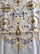 Asciugamano Ricamato interamente  A Mano  ed Antico