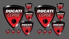 kit 14 Adesivi DUCATI Corse rosso old