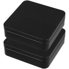  2 Pcs Scatola Metallo Di Latta Con Coperchio Lattina Contenitore Stoccaggio