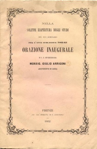Arrigoni giulio riapertura - arrigoni, giulio.