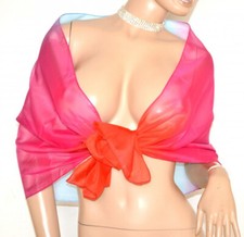 Foulard donna azzurra rosa