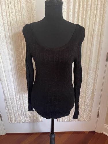 Fendi italy black logo sweater - italy,