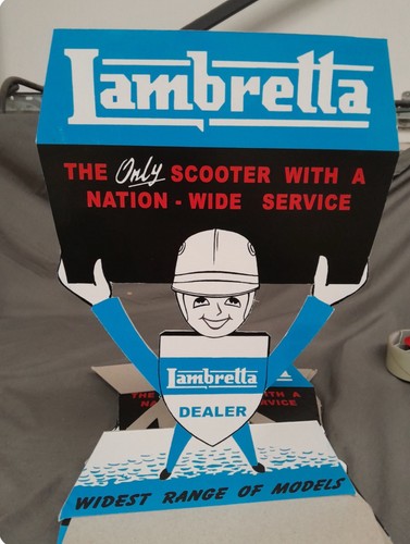 Rare lambretta dealership sign - rare,