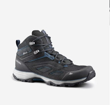 Stivali uomo UK 8,5 impermeabili montagna trekking MH100 antracite Decathlon QUECHUA