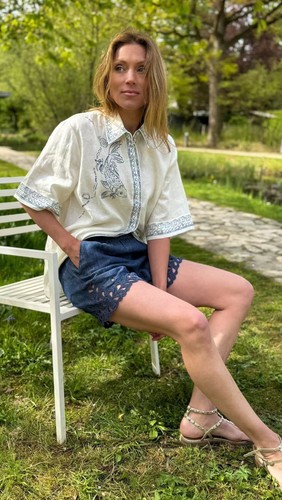 Camicia alemais lino bianco - alemais,