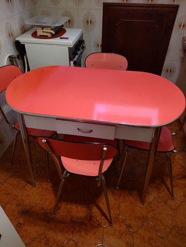 Tavolo sedie vintage anni - e,