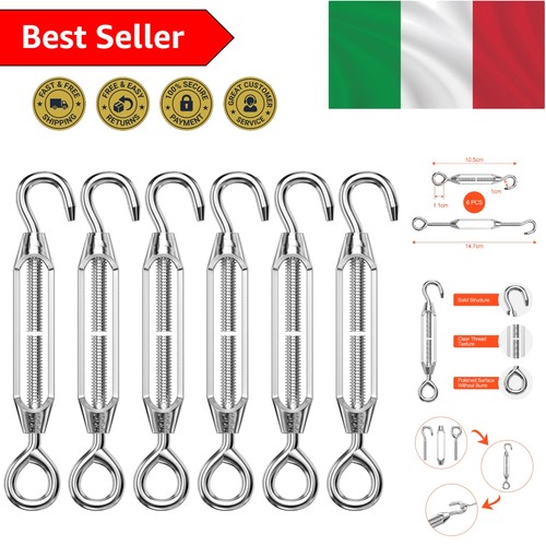Tenditore cavo acciaio - cavo, 6