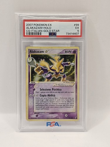 Pokemon card alakazam - alakazam, gold