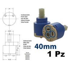 CARTUCCIA IN CERAMICA RICAMBIO PER MISCELATORE MONOCOMANDO DA 40