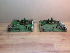 Presepe – Diorama - Scenografia - Cortile per animali 16x20, x statue h.8-9