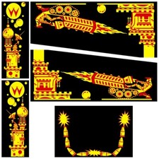 Big Guns (Williams 1987) Pinball Machine CABINET Decal Set