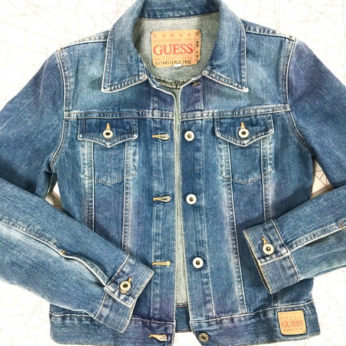 Giacca denim vintage guess - giacca,