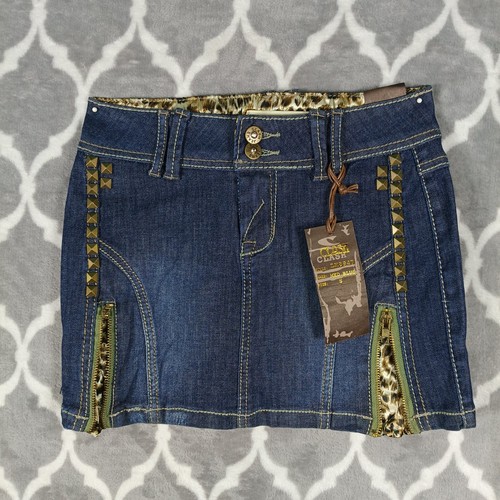 Clash jeans minigonna - jeans,