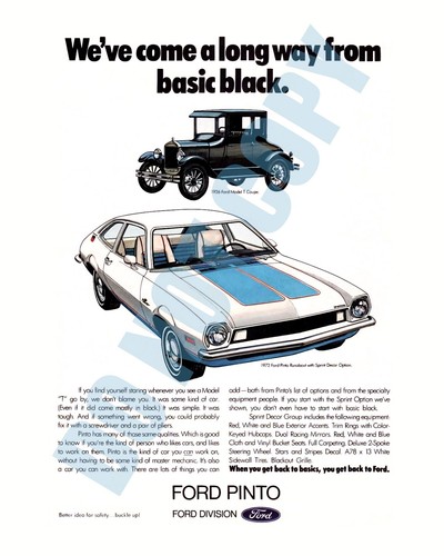1972 ford pinto runabout car - pinto,