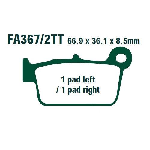 Coppia pastiglie ebc - ebc, fa367/2tt