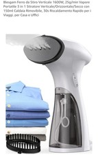 Ferro Stiro Verticale 1600W 25g/min Vapore Portatile 3 in 1 Stiratore Orizzontal