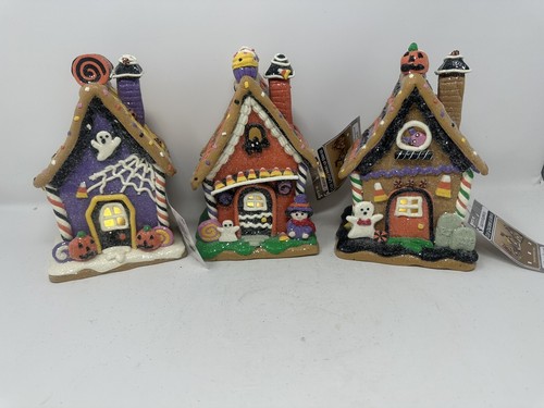 Halloween gingerbread houses - halloween,