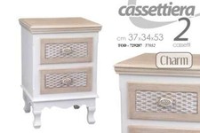 COMODINO LEGNO CASSETTIERA