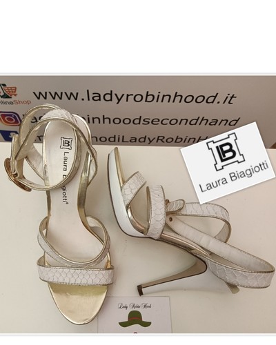 Sandali con tacco pelle - sandali,