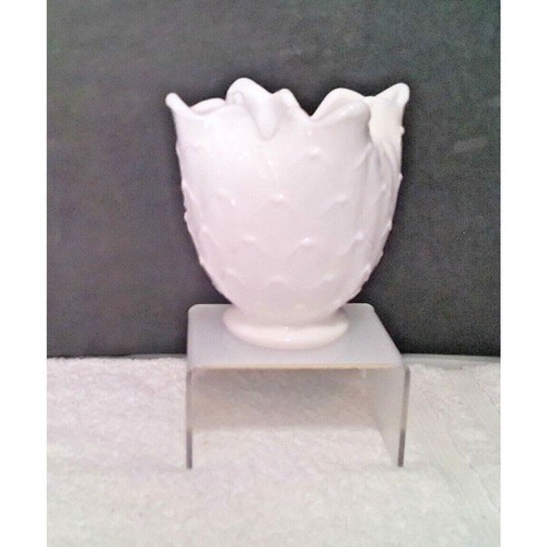 Vaso vetro latte - , foglia