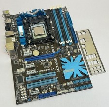 Asus P7P55D-E REV. Scheda madre DDR3 socket 1.02G 1156 completa di backplate