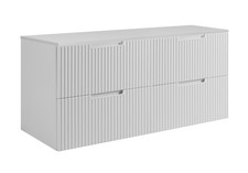 Armadio Armadietto Bagno Lavandino Lavabo Mobile Doppio 160 cm VENA Bianco