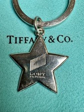 Portachiavi portachiavi vintage Tiffany & Co argento sterling stella Sony Pictures 2000