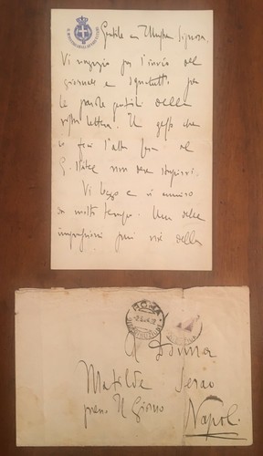 Lettera autografa benito - lettera,
