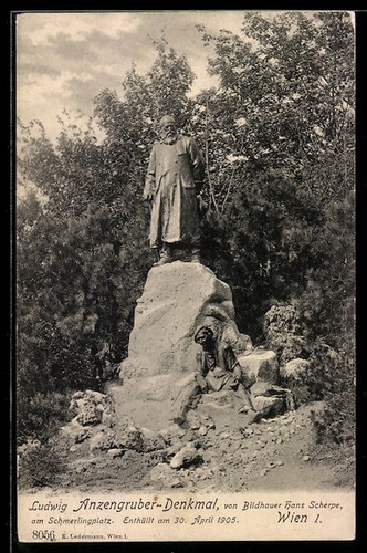 Vienna monumento a ludwig - ak, vienna,