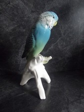 Oiseau Perroquet en porcelaine de saxe Karl ENS