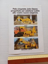 John Deere JD 350-450 pale caricatrici cingolate 1974 depliant originale italian