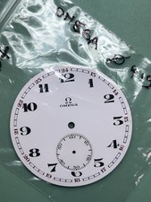 Quadrante Orologio Tasca Omega - Smalto Vetroso - Ricambio Nuovo - Da Magazzino