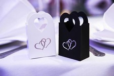 *Zs- Scatole Confezione Porta confetti Bomboniere Matrimonio Manico Cuore Segnap