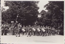 FIRENZE anni '60 fotografia PARATA MILITARE / BANDA MUSICALE