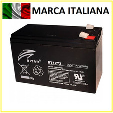 Batteria 12v 7ah Piombo Ermetica agm ups Elettronica 7a 7,2a come FIAMM FG20721 