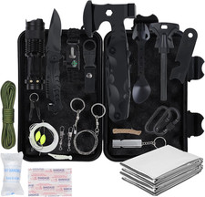 Kit Sopravvivenza 18 in 1 Campeggio, Accessori Di Emergenza, Strumenti Di Soprav