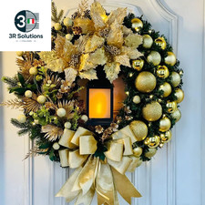 45cm Red Garland With Entrance